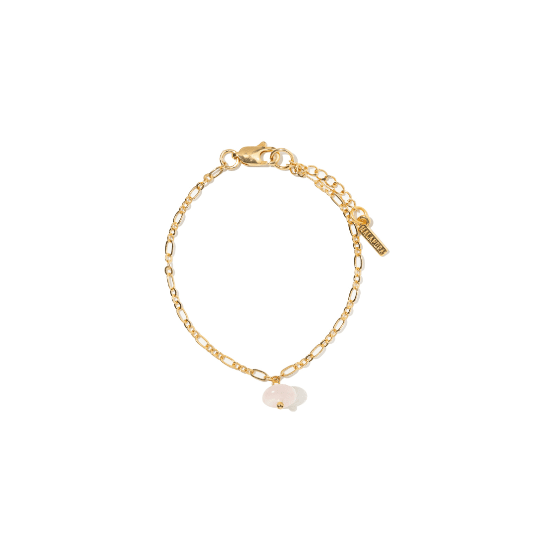 BLUSH QUARTZ GRATITUDE BRACELET - PULSERAS - Malandra Jewelry - TP2211