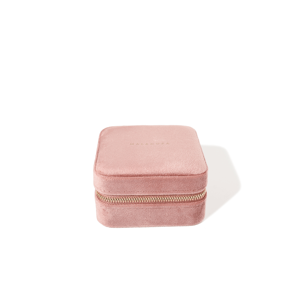 BLUSH VELVET JEWELRY CASE - JOYERO - Malandra Jewelry - JO36