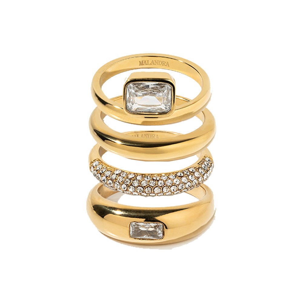 BUNDLE 7 ICON RINGS - BUNDLE - Malandra Jewelry - EUWR252.6 - EUWR253.6 - EUWR254.6 - EUWR255.6