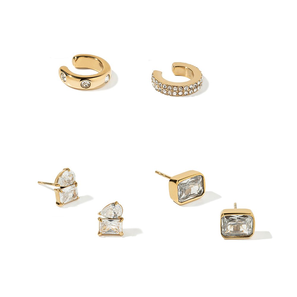 BUNDLE 8 ICON EARRINGS - Malandra Jewelry - EUWA242 - EUWA243 - EUWA244 - EUWA245