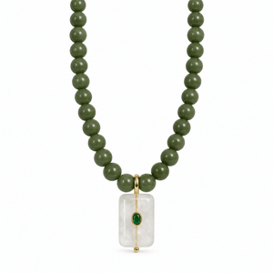 Cactus Jade Gaia Necklace - COLLARES - Malandra Jewelry - TC2759