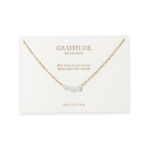 CALCEDONIA GRATITUDE NECKLACE - COLLARES - Malandra Jewelry - TC2269