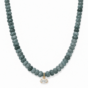Celadon Jade Gaia Necklace - COLLARES - Malandra Jewelry - TC2709