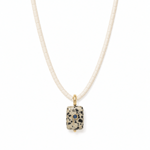 Champagne Dalmatian Gaia Necklace - COLLARES - Malandra Jewelry - TC2771