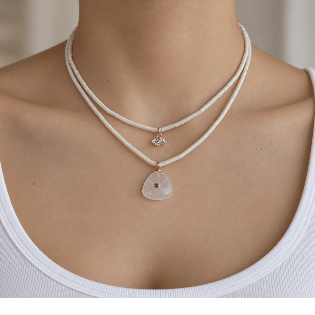 Champagne Marquise Gaia Necklace - COLLARES - Malandra Jewelry - TC2706