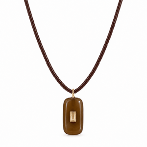 Chocolate Baguette Gaia Necklace - COLLARES - Malandra Jewelry - TC2758