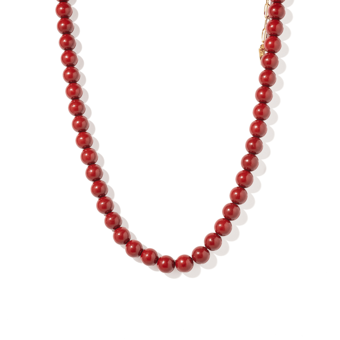 CINNABAR TERRA SMALL NECKLACE - COLLARES - Malandra Jewelry - TC2149
