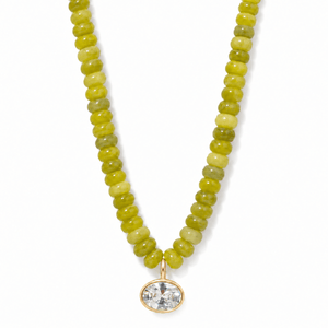 Citron Xiu Jade Gaia Necklace - COLLARES - Malandra Jewelry - TC2752