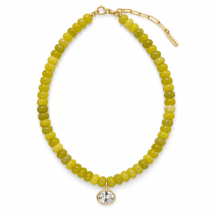 Citron Xiu Jade Gaia Necklace - COLLARES - Malandra Jewelry - TC2752