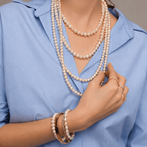 CLASSIC PEARL NECKLACE - COLLARES CHARMS - Malandra Jewelry - TC1732
