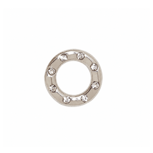 Clear & Silver Charm - DIJES - Malandra Jewelry - EYHD186.P.T