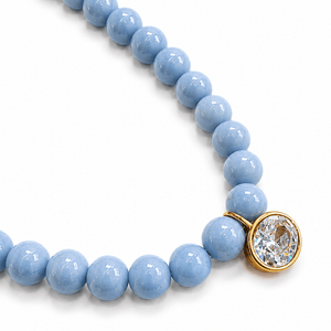 CLOUD ANGELITE GAIA NECKLACE - COLLARES - Malandra Jewelry - TC2537