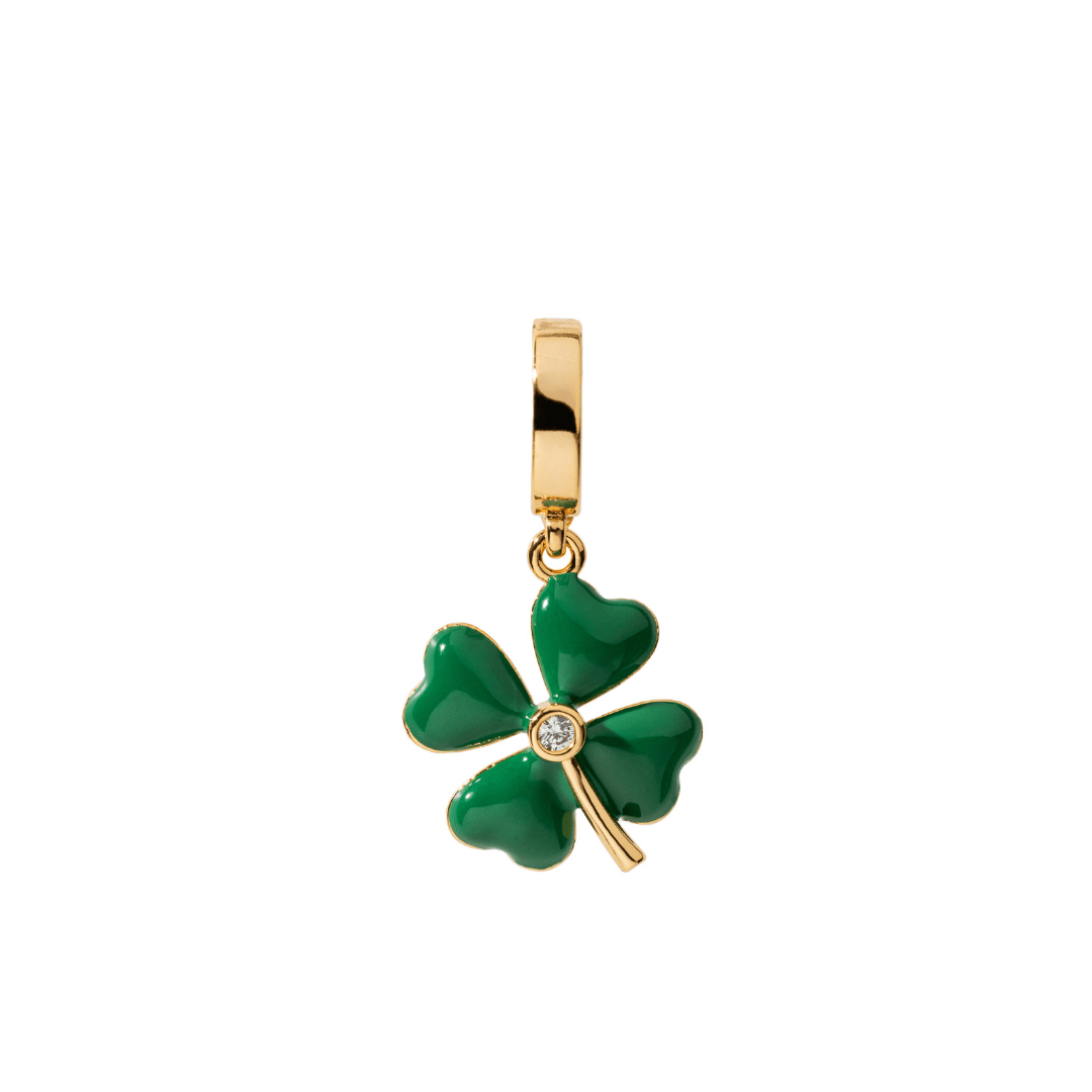 CLOVER CHARM - DIJES - Malandra Jewelry - EYHD40 - HP26