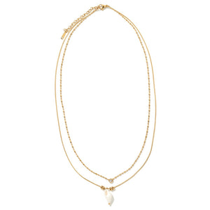 COASTAL SHELL LAYER NECKLACE - COLLARES - Malandra Jewelry - EUWC543-JDN0203317