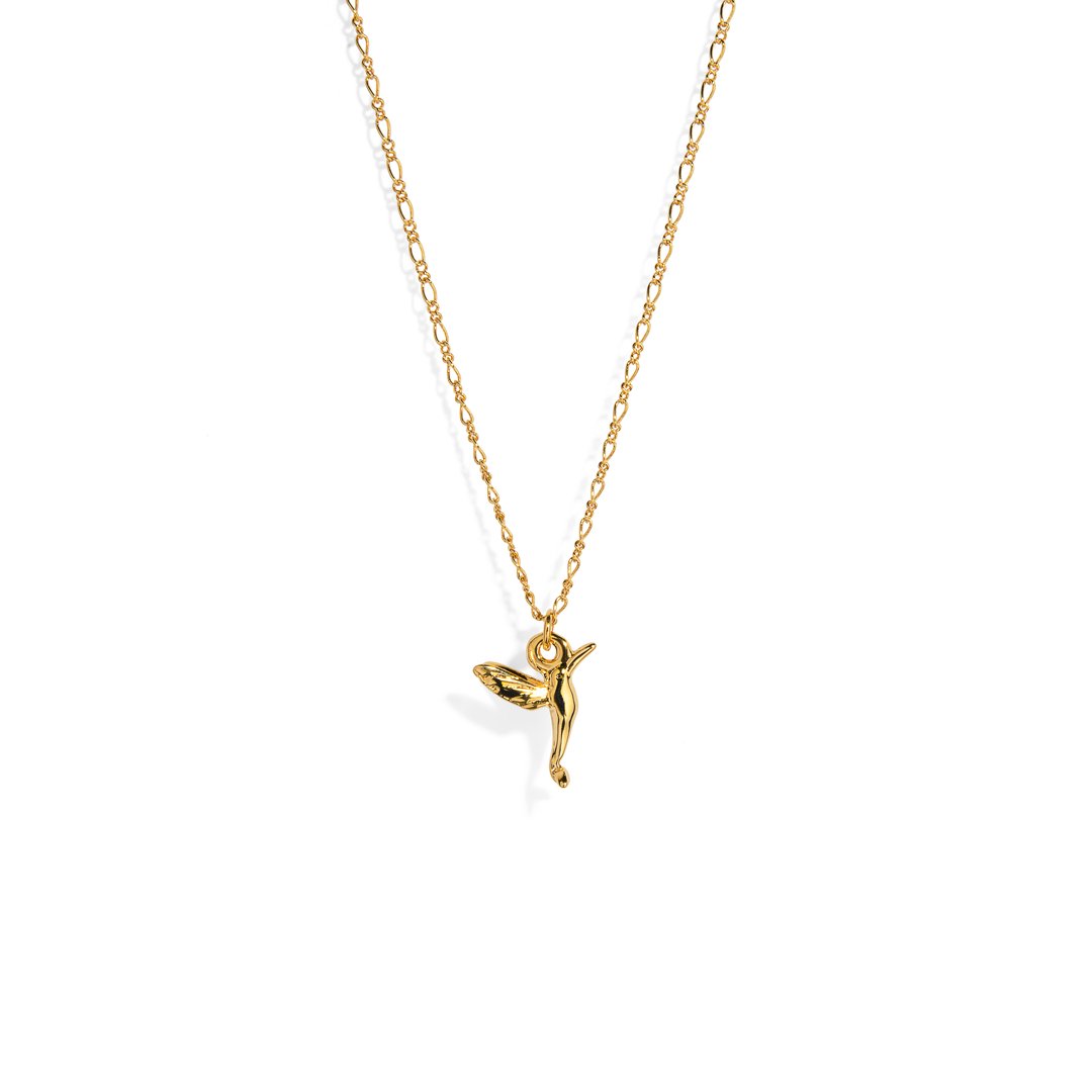 COLIBRI GOLDEN NECKLACE - COLLARES - Malandra Jewelry - VCC221 - 9092
