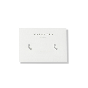 CRYSTAL ARC MIDI EARRINGS - ARETES - Malandra Jewelry - ZWA77.P - QX00829