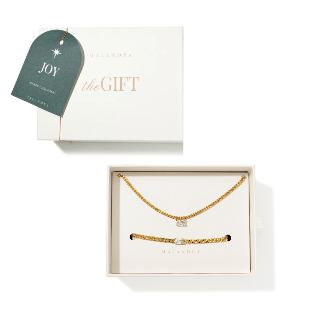 CRYSTAL BAR GLOW GIFT SET - SETS DE REGALO - Malandra Jewelry - SET150-ICC551 / ICP552