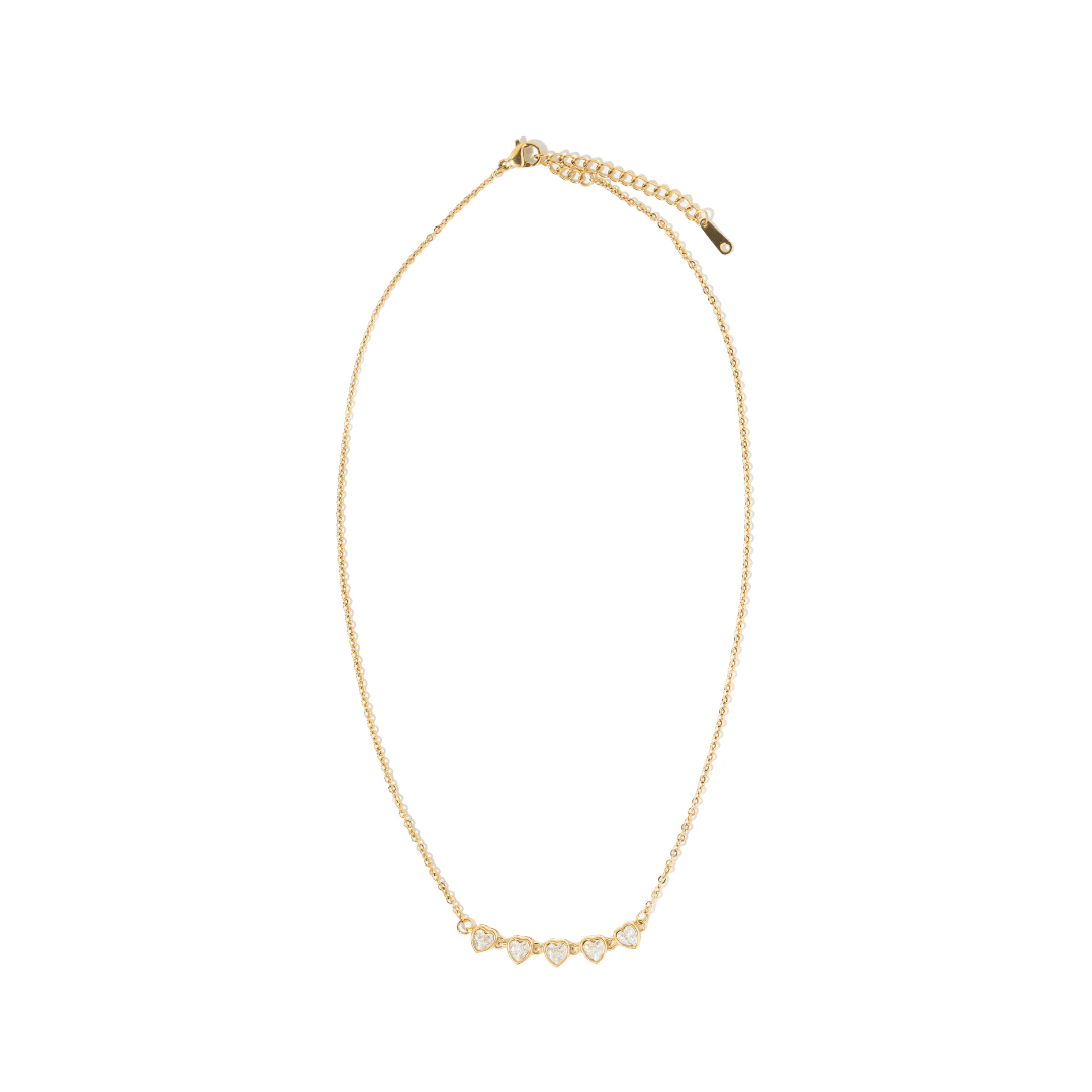 CRYSTAL DOT GOLD NECKLACE - COLLARES - Malandra Jewelry - EUWC300-JDN0307041
