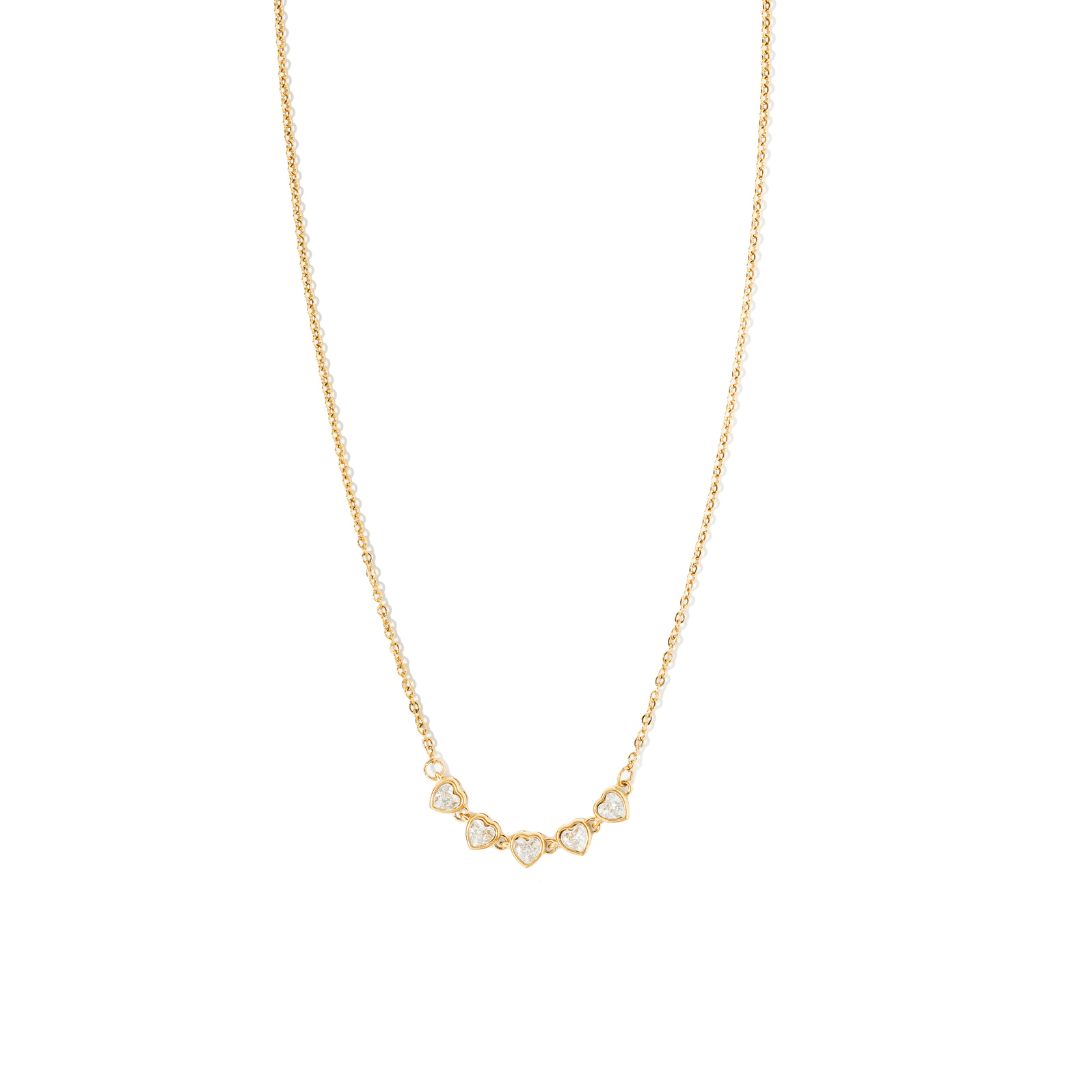 CRYSTAL DOT GOLD NECKLACE - COLLARES - Malandra Jewelry - EUWC300-JDN0307041