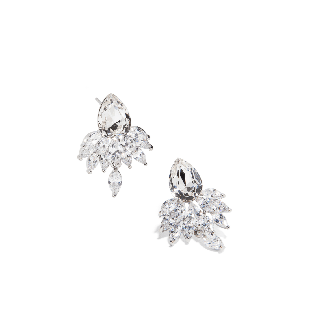 CRYSTAL DROP DAZZLE EARRINGS - ARETES - Malandra Jewelry - ZOA26.P - N19275K8ZB