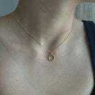 CRYSTAL LOOP NECKLACE - COLLARES - Malandra Jewelry - VCC222 - 9090