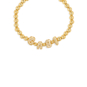 CUSTOM GOLDEN SPARKLE BRACELET - PULSERAS PERSONALIZADAS - Malandra Jewelry - TP1897.1