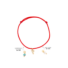 CUSTOM INITIAL RED BRACELET - PULSERAS - Malandra Jewelry - TP1993.A