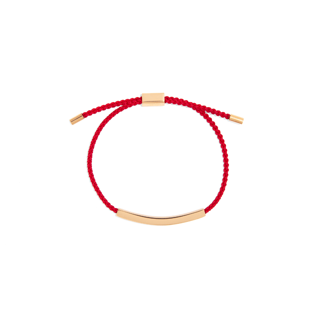 CUSTOM RED GLEAM BRACELET - PULSERAS GRABADAS - Malandra Jewelry - ESYP30.R