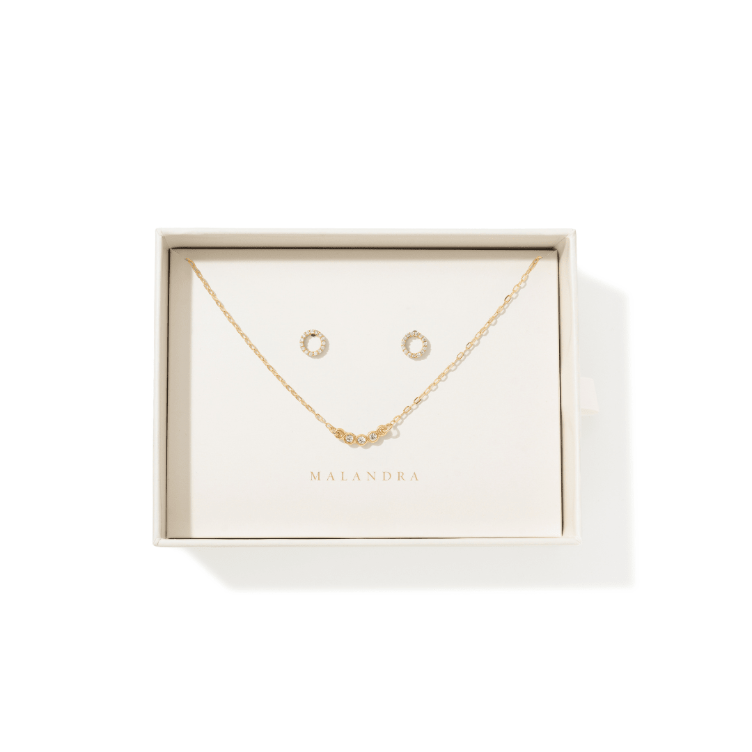 DAINTY GLOW GIFT SET - SETS DE REGALO - Malandra Jewelry - SET199/VCA173-VCC220