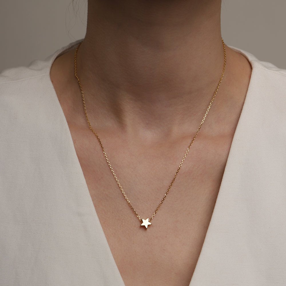 DAINTY STAR NECKLACE - COLLARES - Malandra Jewelry - TC1610