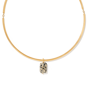 Dalmatian Jasper Gaia Choker - COLLARES - Malandra Jewelry - TC2603