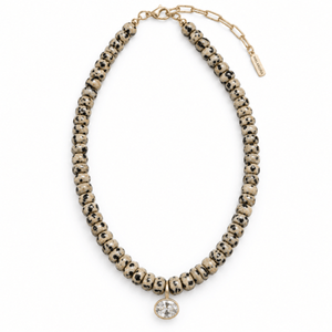 Dalmatian Jasper Gaia Necklace - COLLARES - Malandra Jewelry - TC2755