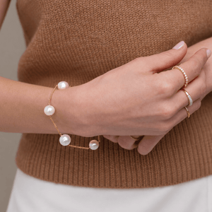 DAZZLE PEARL DOTS BRACELET - PULSERAS - Malandra Jewelry - TP2086