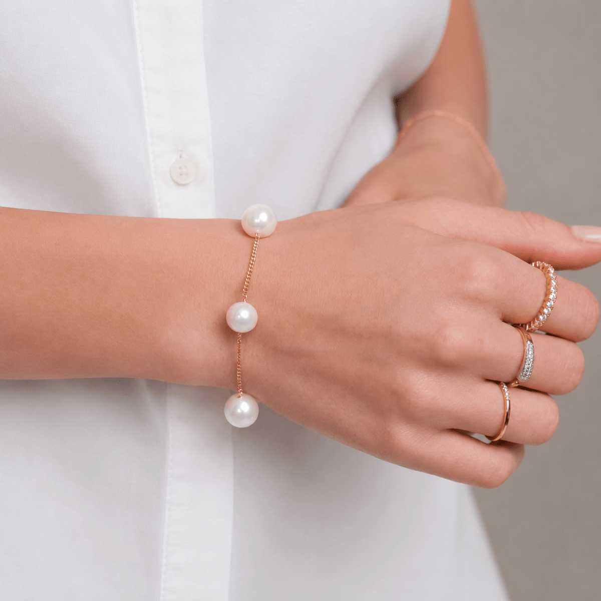 DAZZLE PEARL DOTS BRACELET - PULSERAS - Malandra Jewelry - TP2086