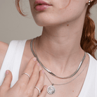 DAZZLING ESSENTIAL SILVER NECKLACE - COLLARES - Malandra Jewelry - ICC512.P