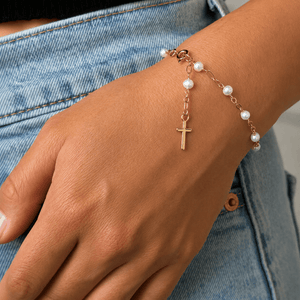 DEVOTION PEARL BRACELET - PULSERAS - Malandra Jewelry - TP2472