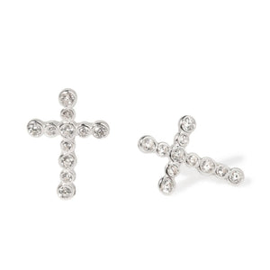 DIVINE SPARK STUDS - ARETES - Malandra Jewelry - FBA532-1EJG0022-1PP-4