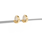DOME MILANO GOLDEN HUGGIES - ARETES - Malandra Jewelry - EAWA62 - AAE089 - 2