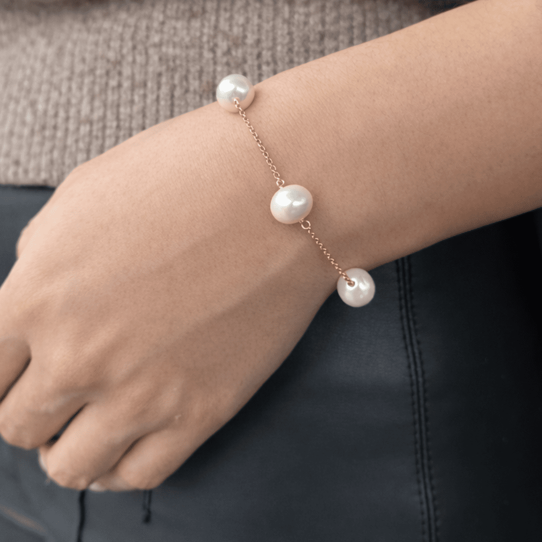 DOTS TRIPLE PEARL BRACELET - PULSERAS - Malandra Jewelry - TP2203
