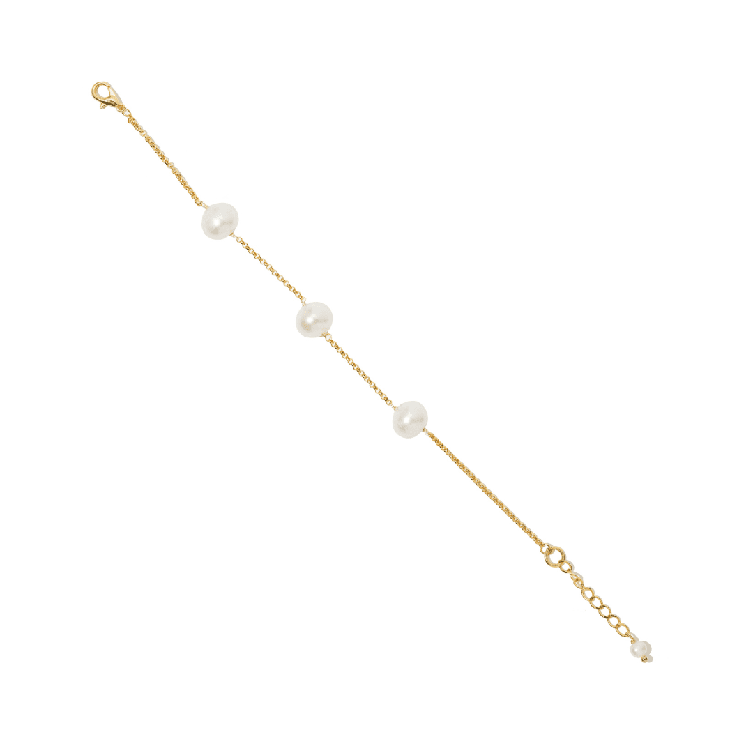 DOTS TRIPLE PEARL BRACELET - PULSERAS - Malandra Jewelry - TP2203