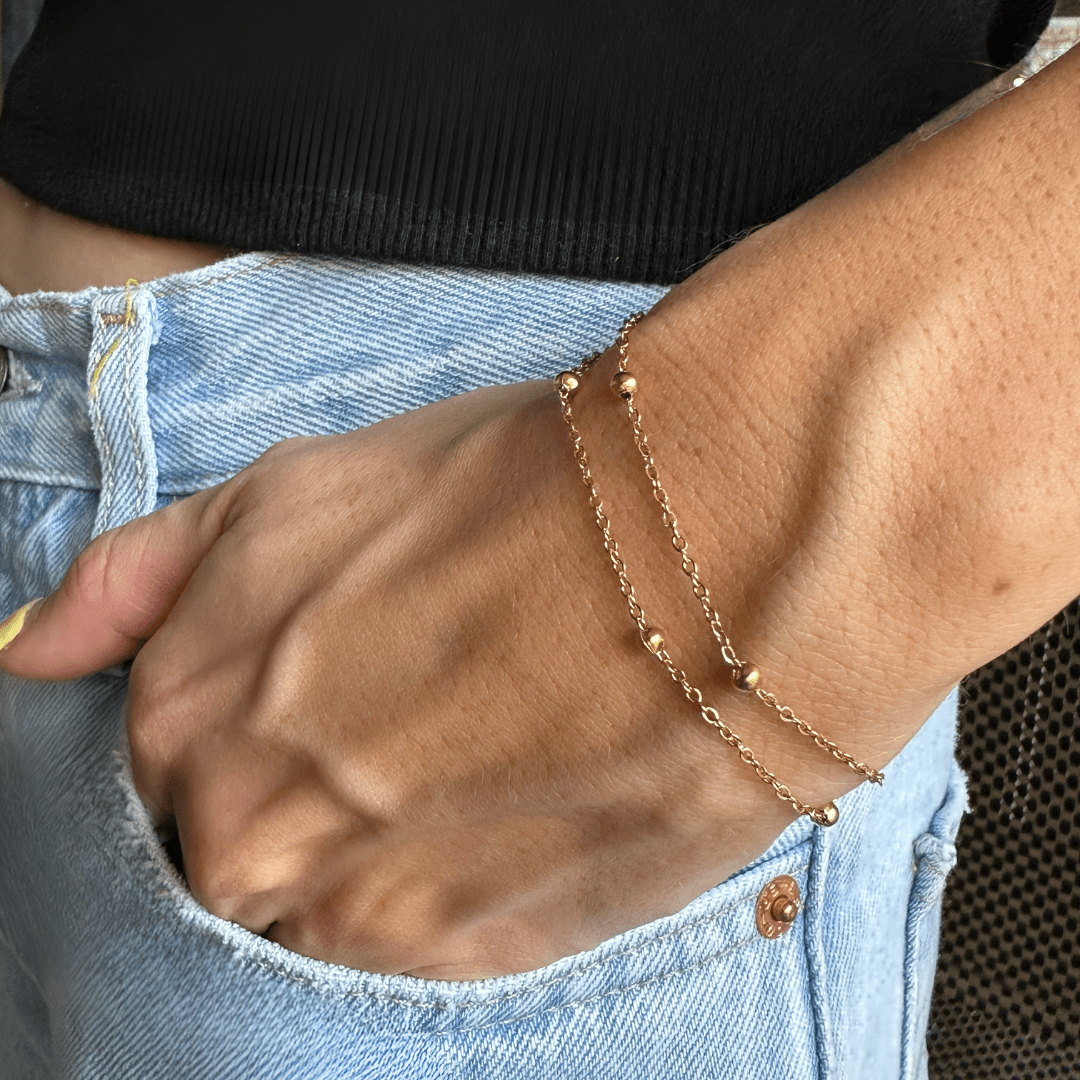 DOUBLE BEAD BRACELET - PULSERAS - Malandra Jewelry - EUWP178 - JDB201236