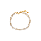 DOUBLE SHINE TENNIS BRACELET - PULSERAS - Malandra Jewelry - EUWP221 - JDB0112064