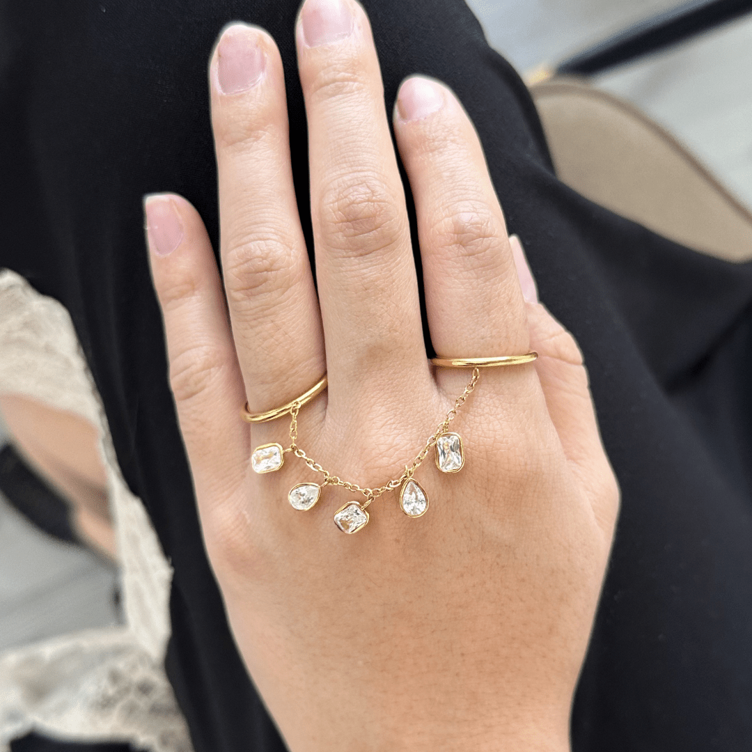 DRIP ZIRCONIA CHAIN RING - ANILLOS - Malandra Jewelry - EUWR418.7-JDR0311126-7