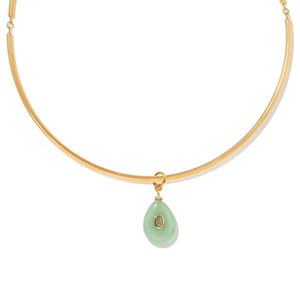 DROPLET AVENTURINE GAIA CHOKER - COLLARES - Malandra Jewelry - TC2429