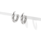 DUMONT SILVER SMALL HOOPS - ARETES - Malandra Jewelry - AA1512.P - B61650