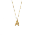 ELEGANT BALLOON LETTER NECKLACE - COLLARES - Malandra Jewelry - XRC78.A - ENA571 AGD