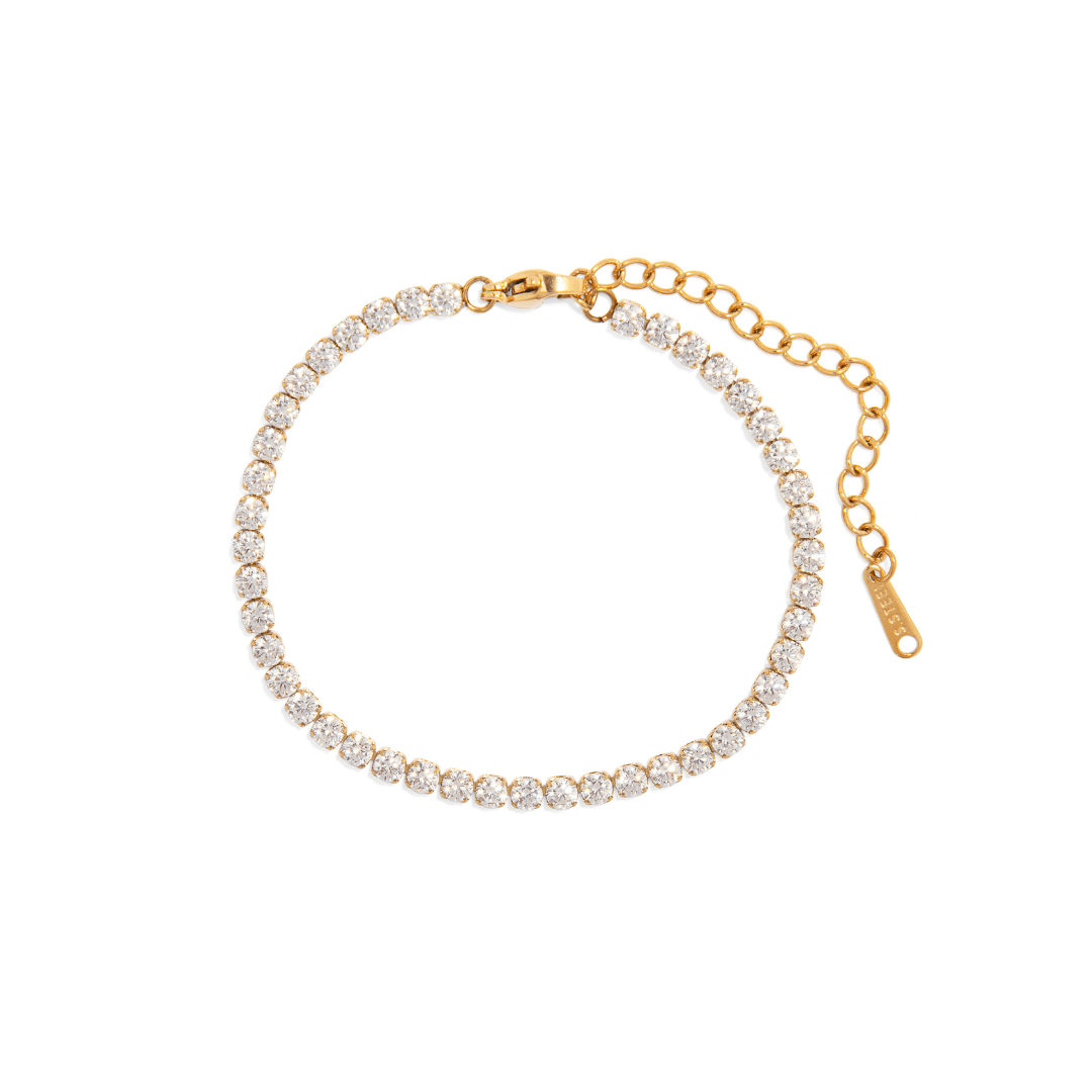 ELEGANT GOLD TENNIS BRACELET - PULSERAS - Malandra Jewelry - EUWP216 - JDB0112060 - 2