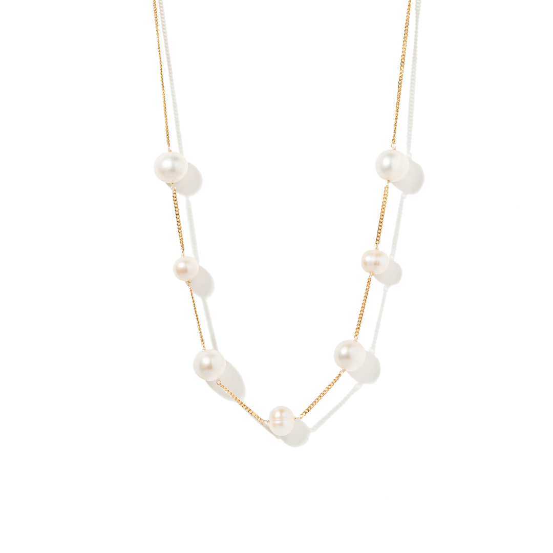 ELEGANT PEARL DOTS NECKLACE - COLLARES - Malandra Jewelry - TC2082
