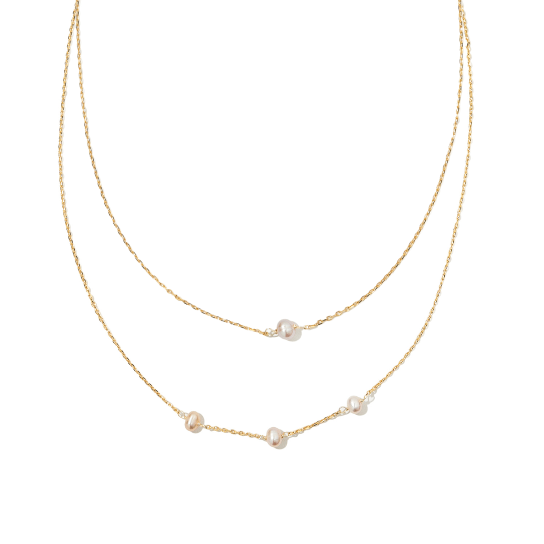 ELEGANT ROSE PEARL DUO GIFT SET - SETS DE REGALO - Malandra Jewelry - SET89