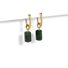 EMERALD AURA EARRINGS - ARETES - Malandra Jewelry - TA1627